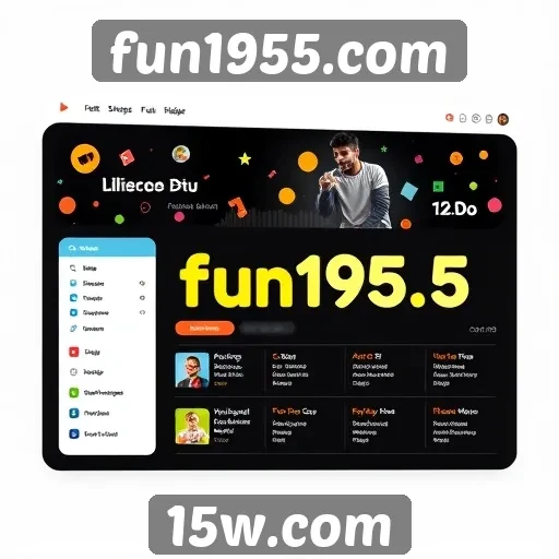 Interface do usuário do fun1955.com facilita a navegação
